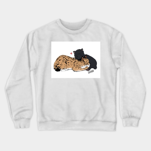 Banana Fish - Ash and Eiji Cats Crewneck Sweatshirt by MykaAndSalmon